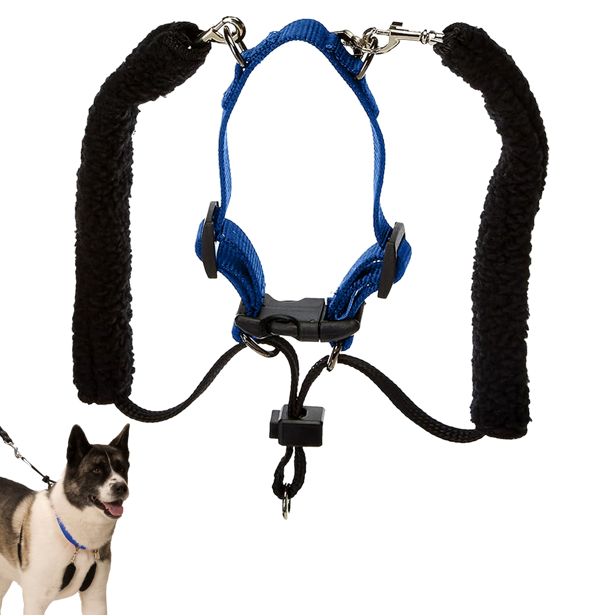 Sporn Arnés para perro con cabestro, talla XL, color azul