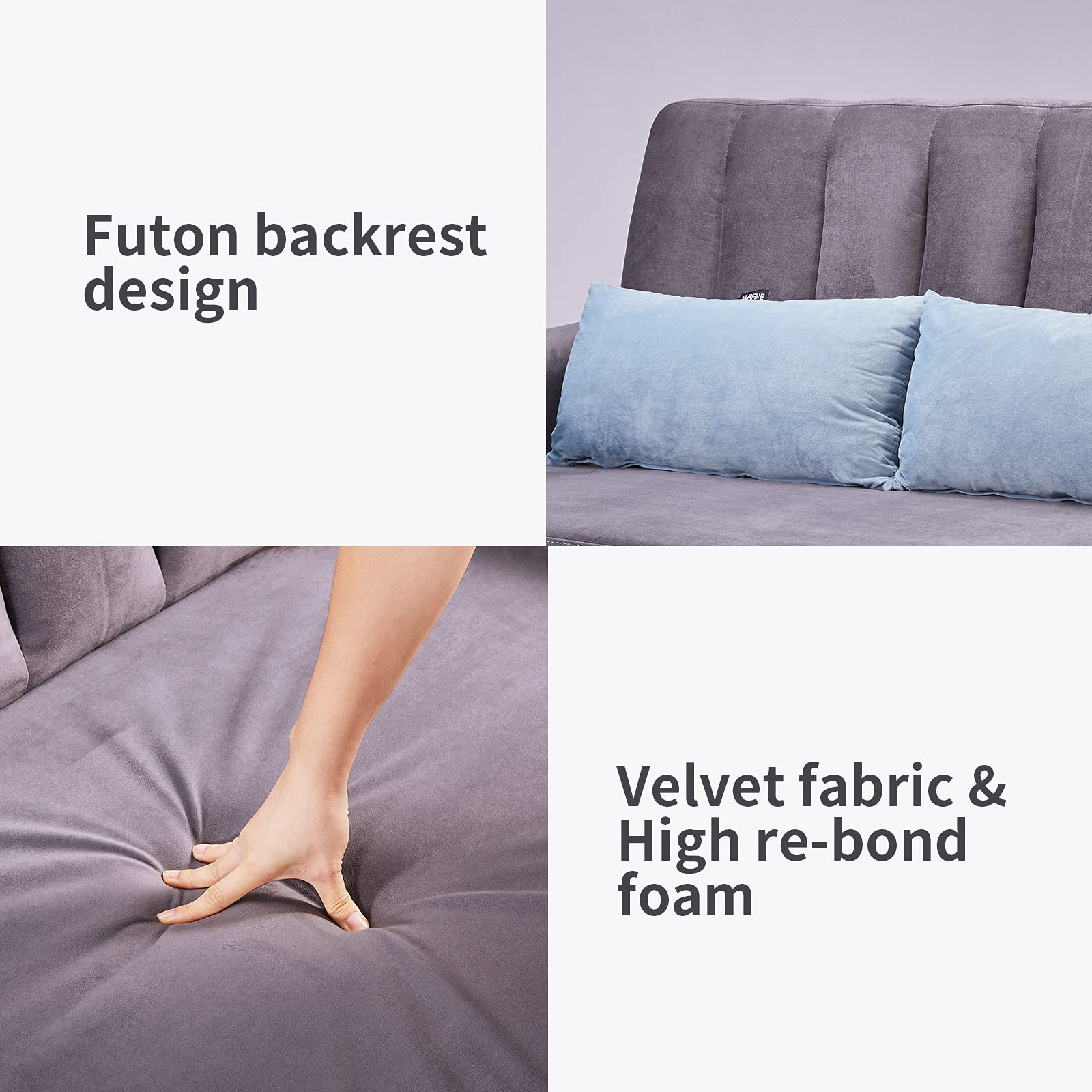 SURFLINE Pull Out Sofa Bed Sleeper Sofa Bed Loveseat Sleeper with