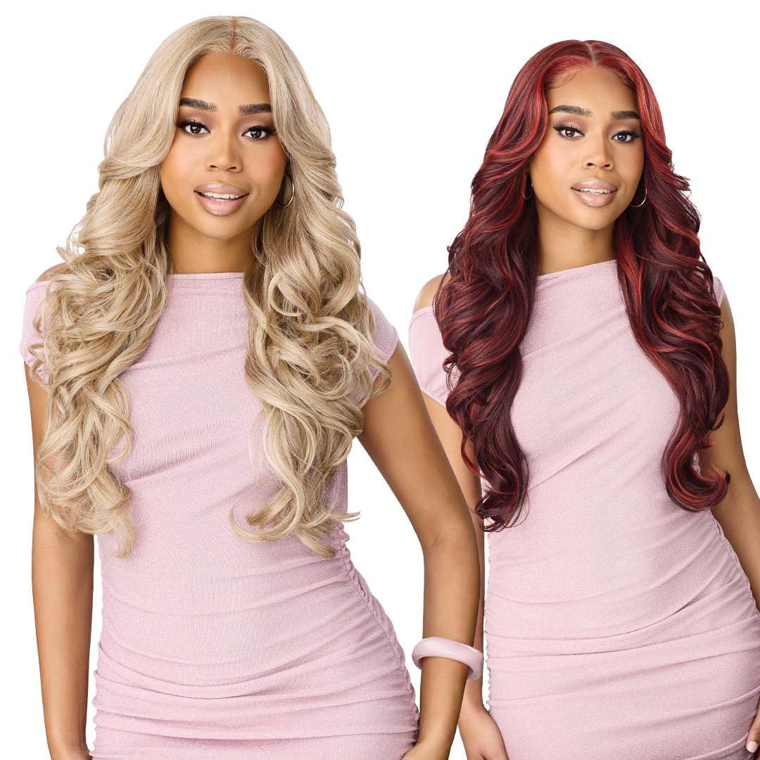 Outre Lace Front Wig - Perfect Hair Line - Swoop Series Y-Part 213 (ST CINNAMON MERLOT)