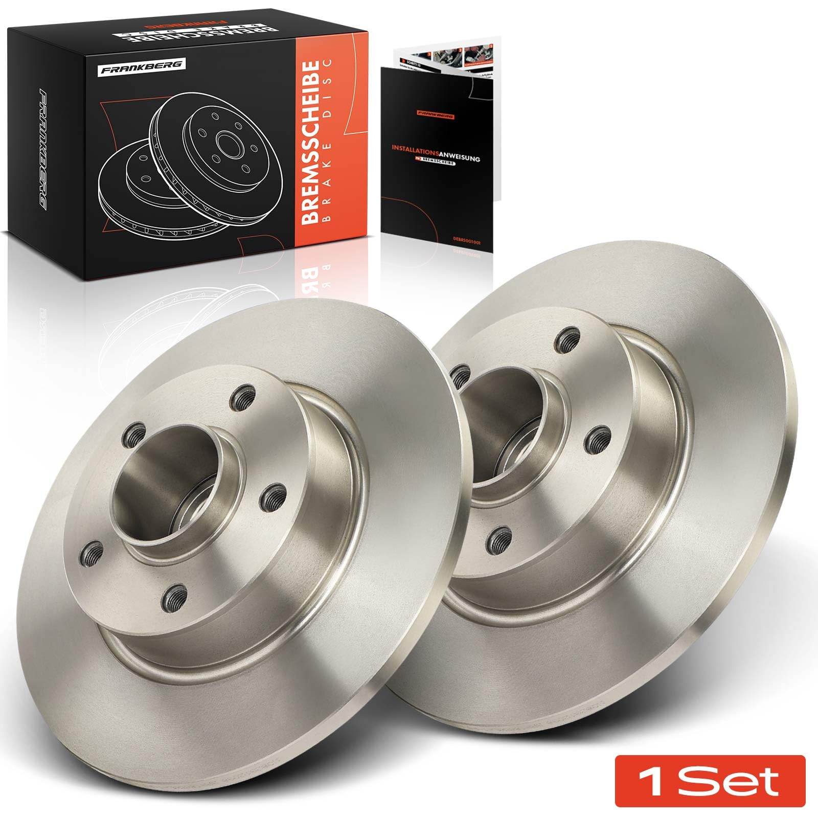 Frankberg 2 discos de freno traseros macizos Ø280 mm 4320600Q0D