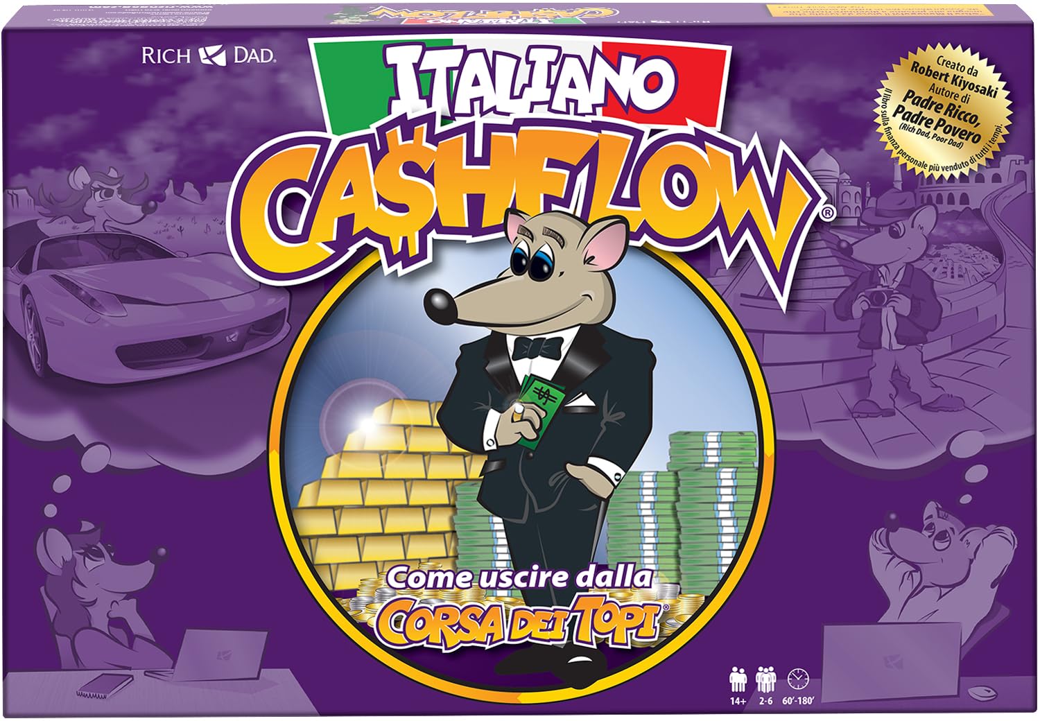 Rich Dad CASHFLOW Gioco educativo di Robert Kiyosaki per l'educazione finanziaria della famiglia la creazione di imprese gli investimenti e la gestione del denaro Opportunità di apprendimento ludiche