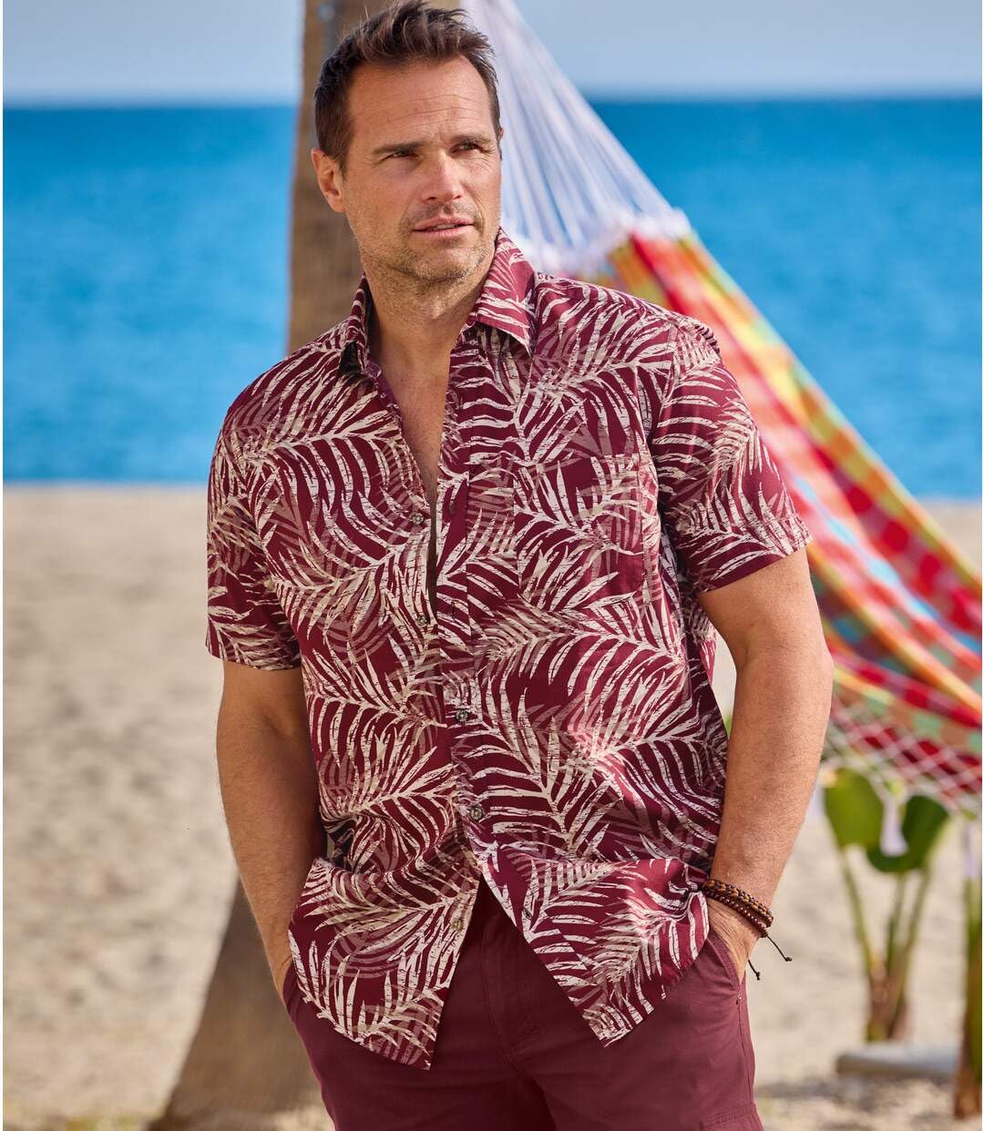 ATLAS FOR MEN - Camicia da Uomo - Manica Corta - Disponibile nelle Taglie Grandi da M a 5XL