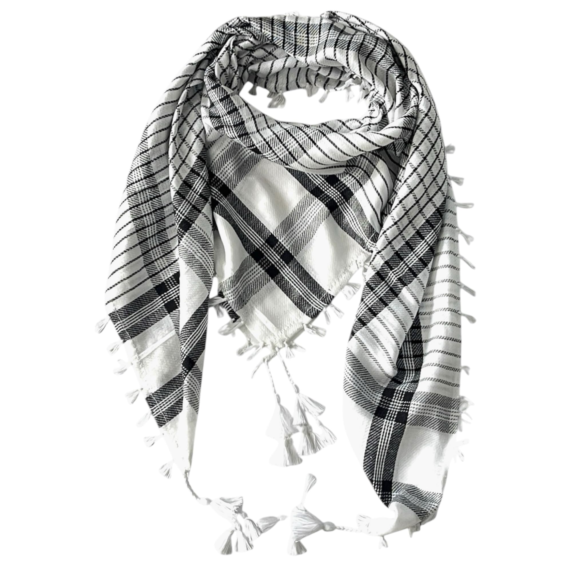 Classic Check Scarf for Men and Women | Palestine Shawl Muslim Stoles