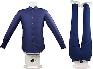 Automatic Hot Air Dryer & Iron – Clothes Dryer and Hands Free Wrinkle Remover for Shirts & Pants-Gentle on All Fabrics - Apartment & Dorm Room Essentials - Ideal Than Any Iron and Steamer