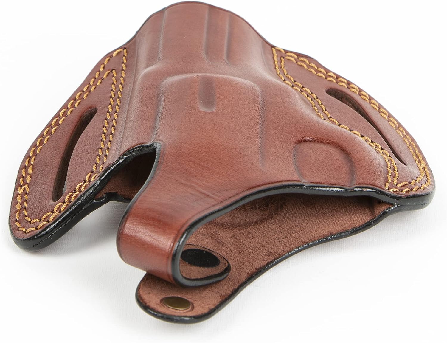 for Smith and Wesson 357 Magnum, 38 Special 2,5 inch OWB Revolver Leather Gun Holster