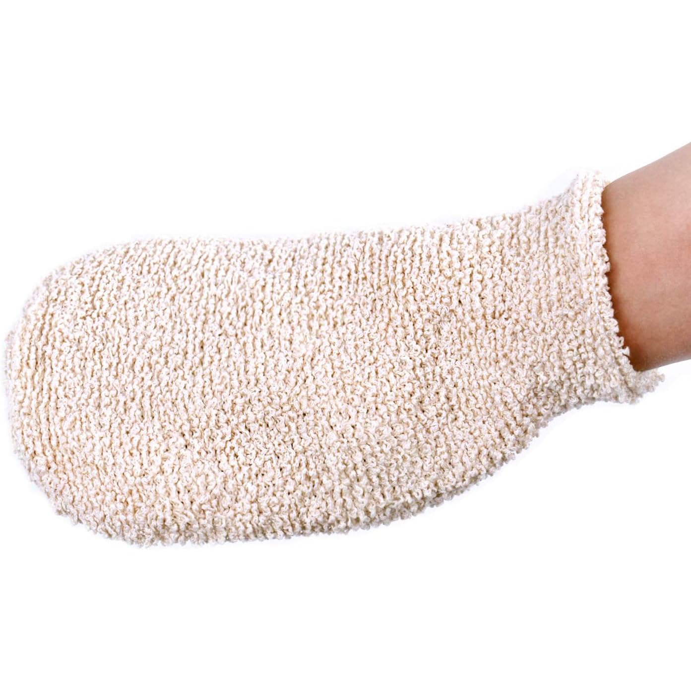 exfoliating glove mitt body scrub for bath shower spa hand exfoliator gloves, dead skin cell remover, plant based deep exfoliation scrubber (body bath gloves- 1 pc)