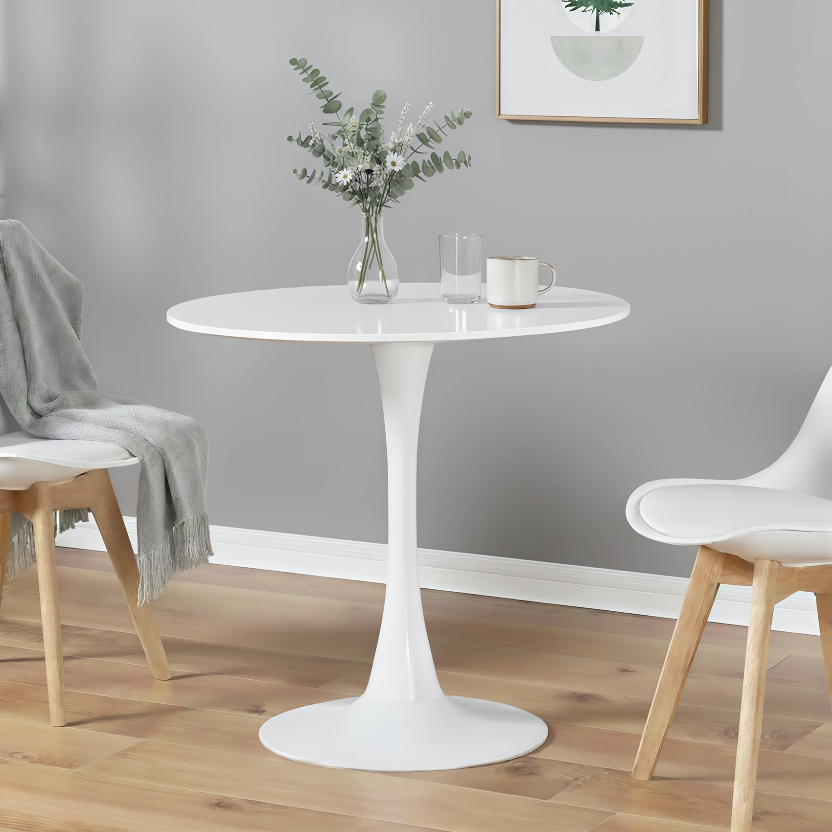 Amazon｜ダイニングテーブル カフェテーブル 直径80×高さ73cm 丸