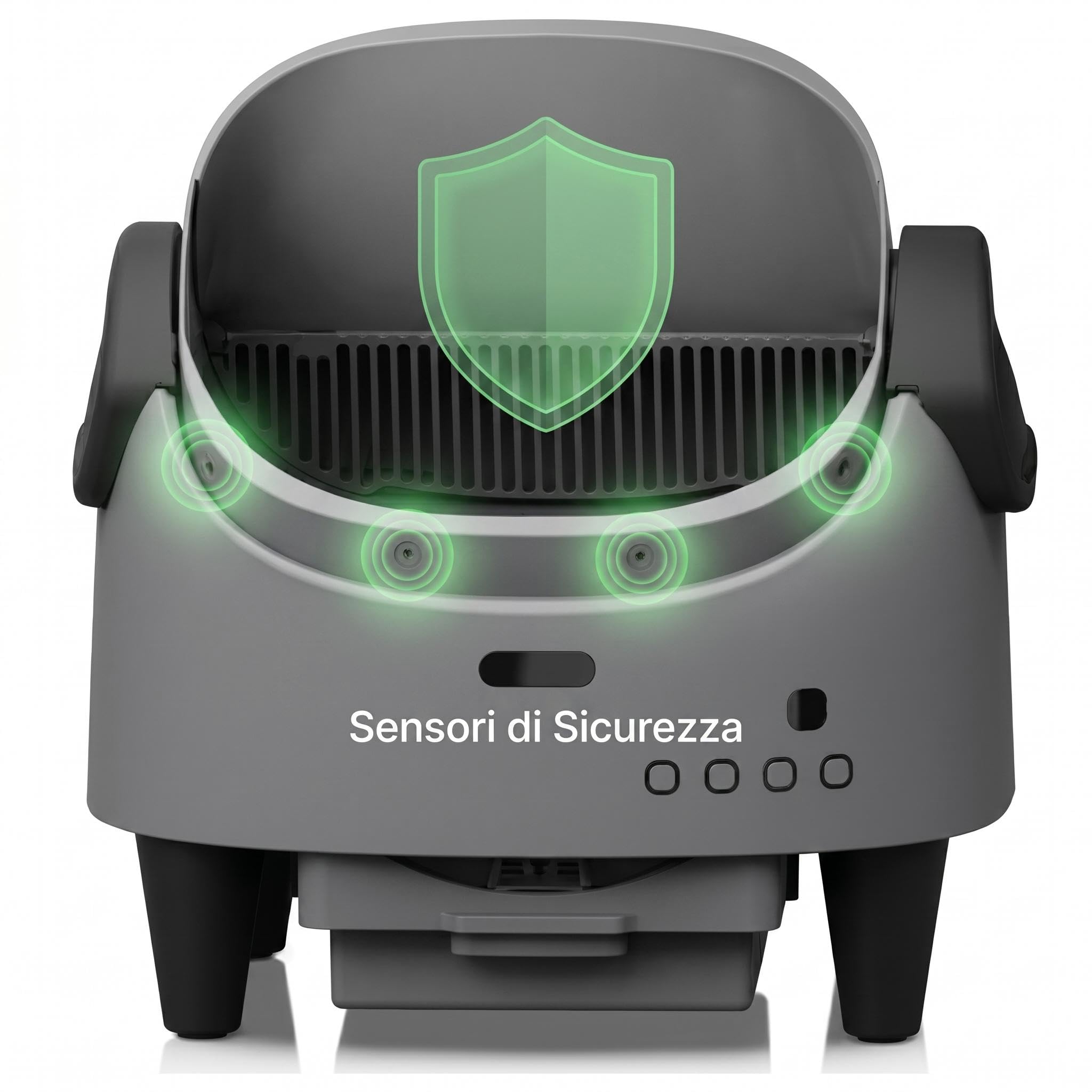 Garvee Arenero para Gatos autolimpiante automático con Entrada Superior, Caja higiénica Inteligente de diseño Abierto XXL para Gatos Grandes, Sistema de Seguridad avanzado y Seguimiento de la