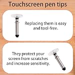24pcs Stylus Pen Replacement Tips Only, High-Precision Stylus Pencil Disc Tips Replacement Universal Nibs Compatible with Capacitive Touch Screen