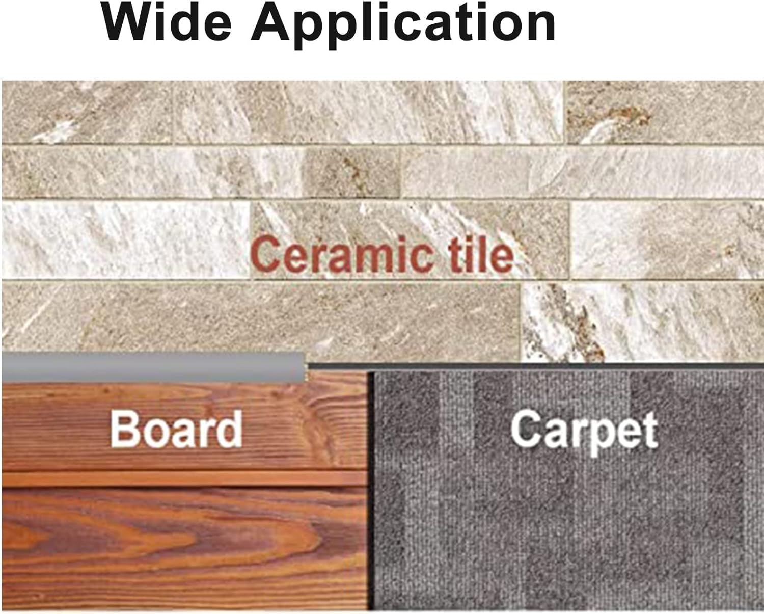 Floor Transition Strip, PVC Threshold Strip for Vinyl Floor Flat Divider Strip Carpet to Tile Transition Strip Carpet Trim, Self Adhesive Design(C,1m)