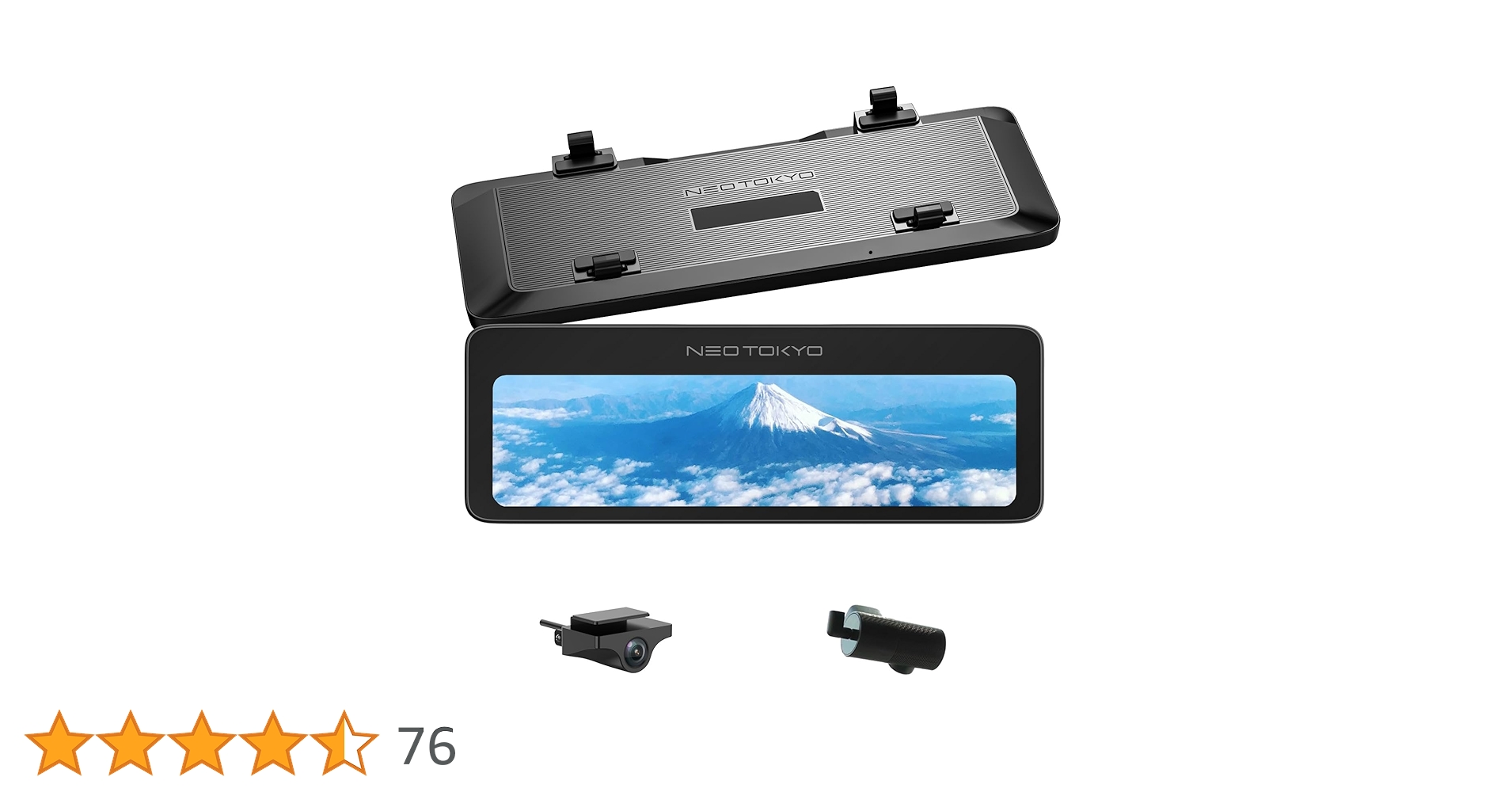 【美品】NEOTOKYO ミラーカム3　ドライブレコーダー WGC-2024 ミラーカム3 MRC-2024 前後ドライブレコーダー＋デジタルミラー