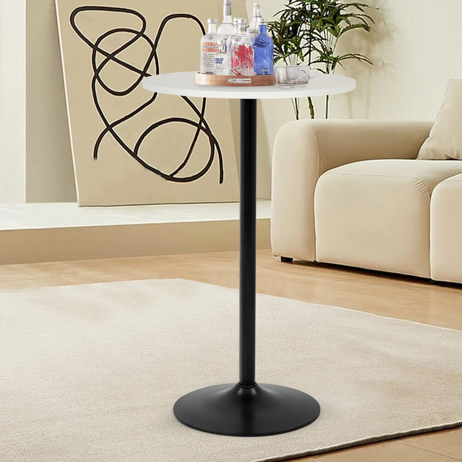 Amazon.com: Pazidom Round Bar Table 40