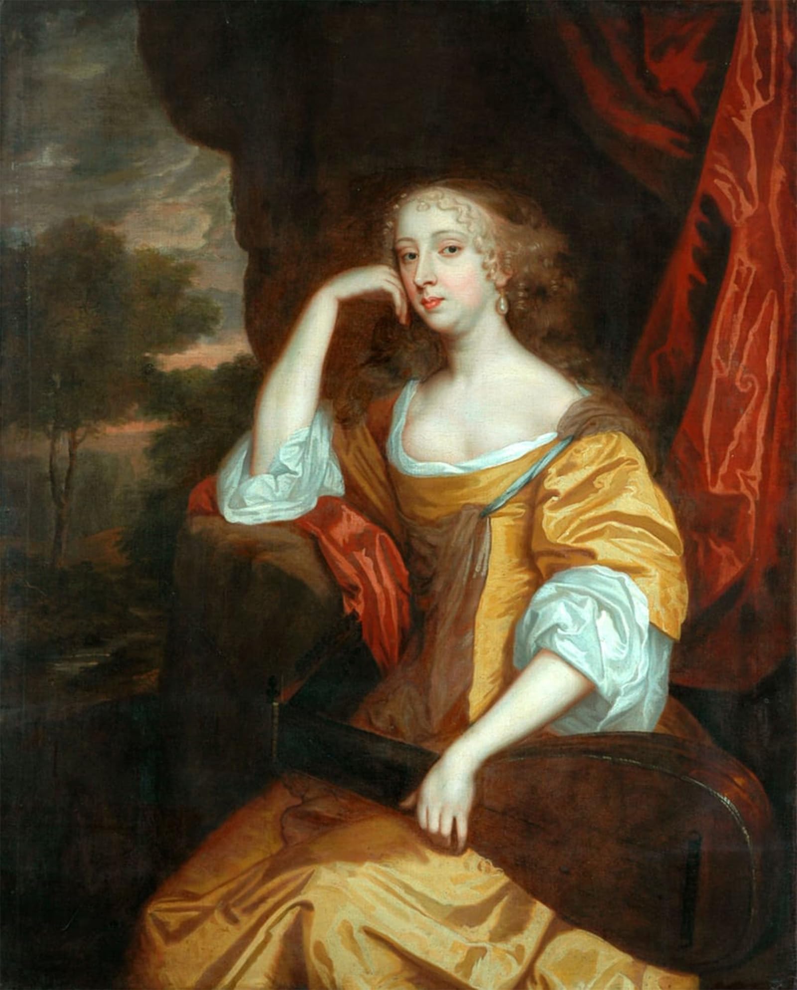 HRJUBWREE Famous Paintings Pictures Artwork Picture the Countess by Peter Lely Photo Wall Print for Office Decor 60x90cm