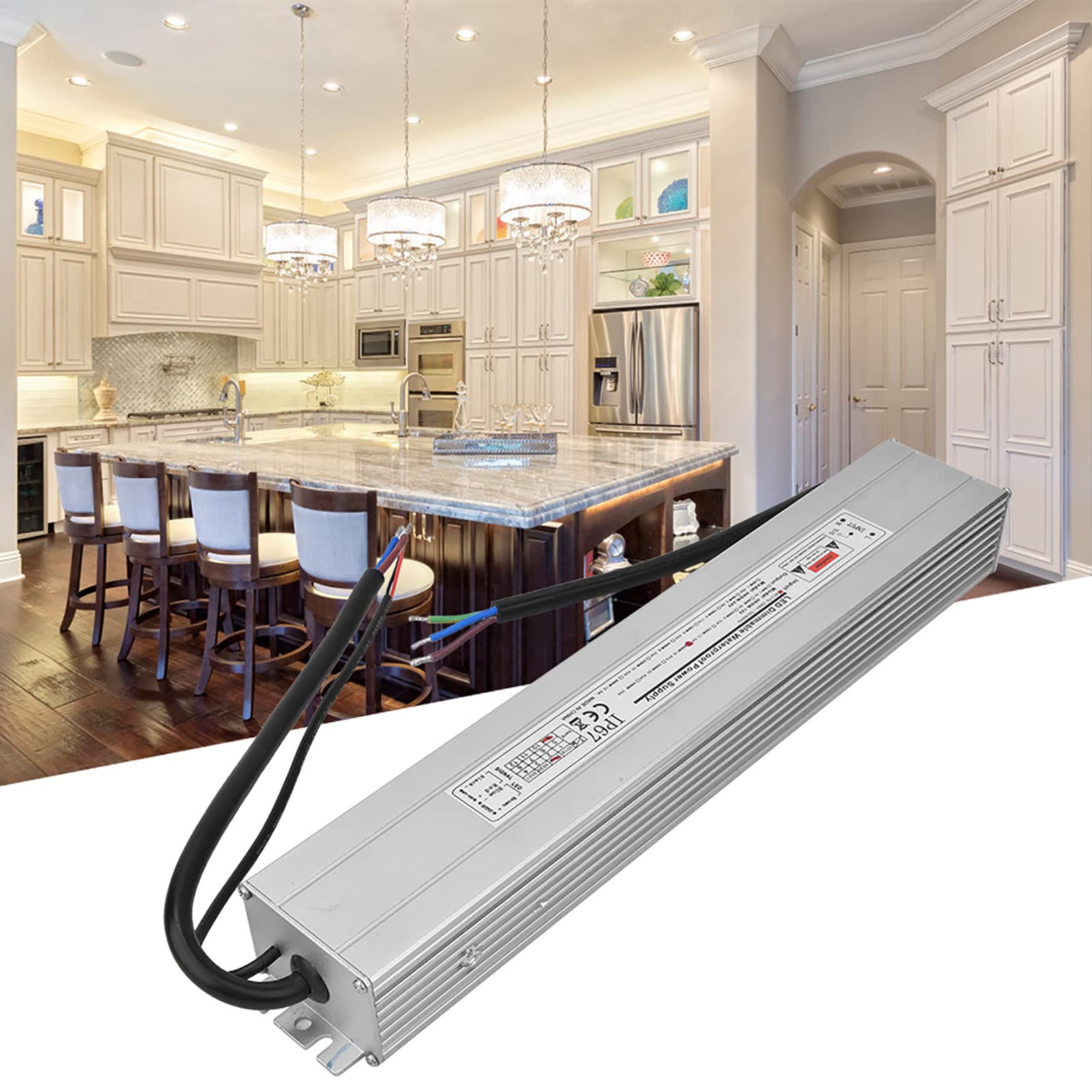 SEAFRONT Alimentatore LED Dimmerabile 2 in 1, Dimmerabile SCR 0-10 V Impermeabile, Uscita 200 W per Strisce Luminose LED e Illuminazione Commerciale