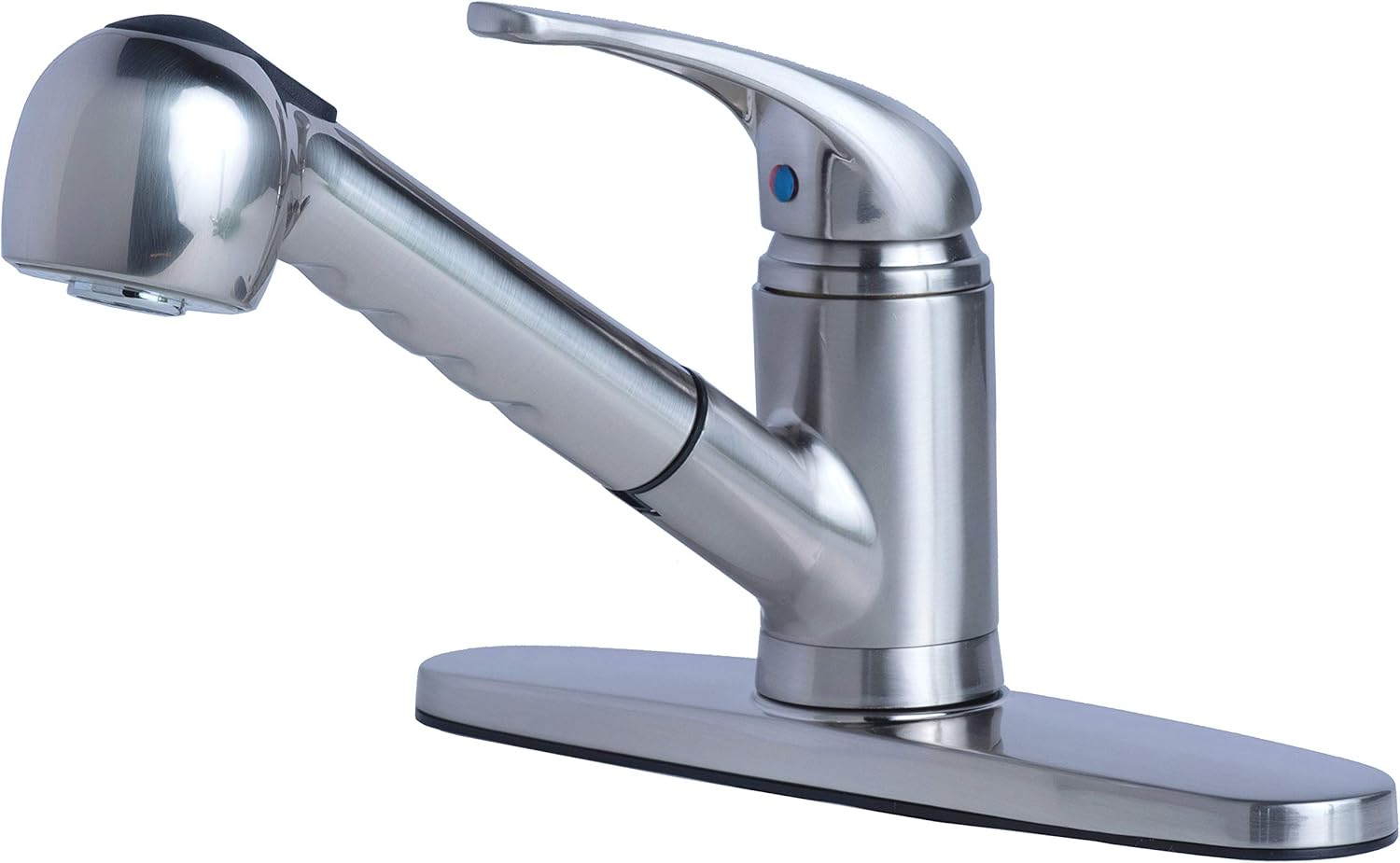 Laguna Brass 1012SS Single Handle Pull-Out Kitchen Faucet Stainless Steel Finish