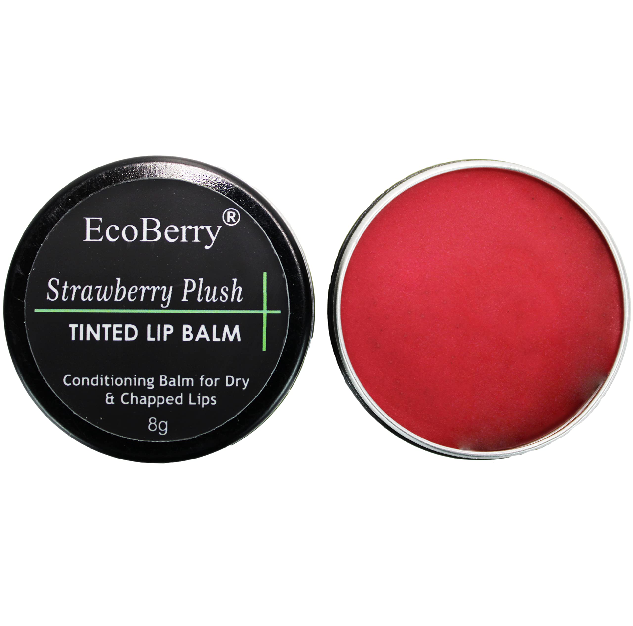 EcoBerry Strawberry Plush Tinted Lip Balm For Natural Pink Lips Dry, chapped Lips | Moisturizing Conditioning Natural SPF | Enriched with Strawberry extracts, Vitamin E & Shea butter 100% Pure, Natural & Handmade, Mineral Oil Free, Preservative Free, Paraben Free | Veg-image-28
