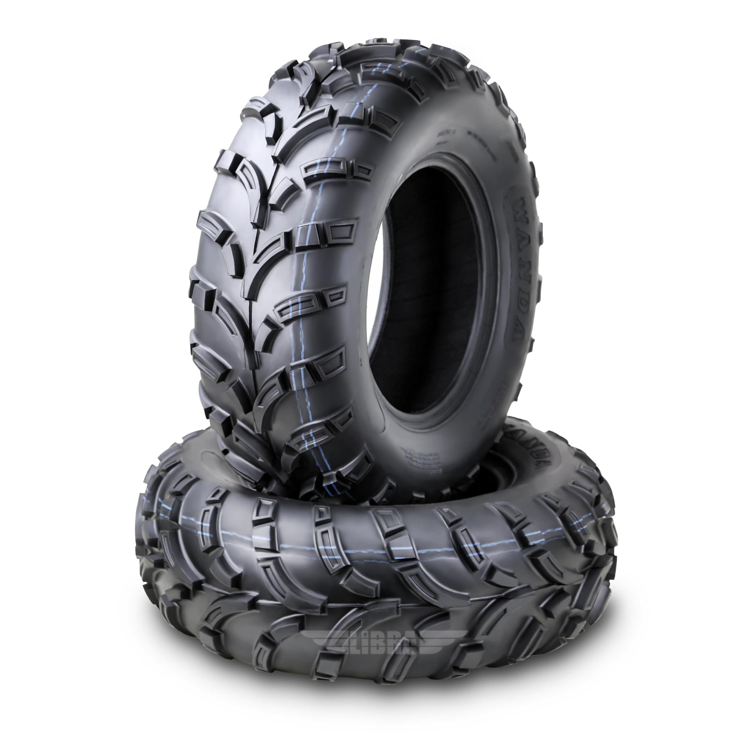 WANDA UTV ATV Tires 24x8-11 24x8x11 205/80-11 /6PR Lit Mud P373 Set 2-10426