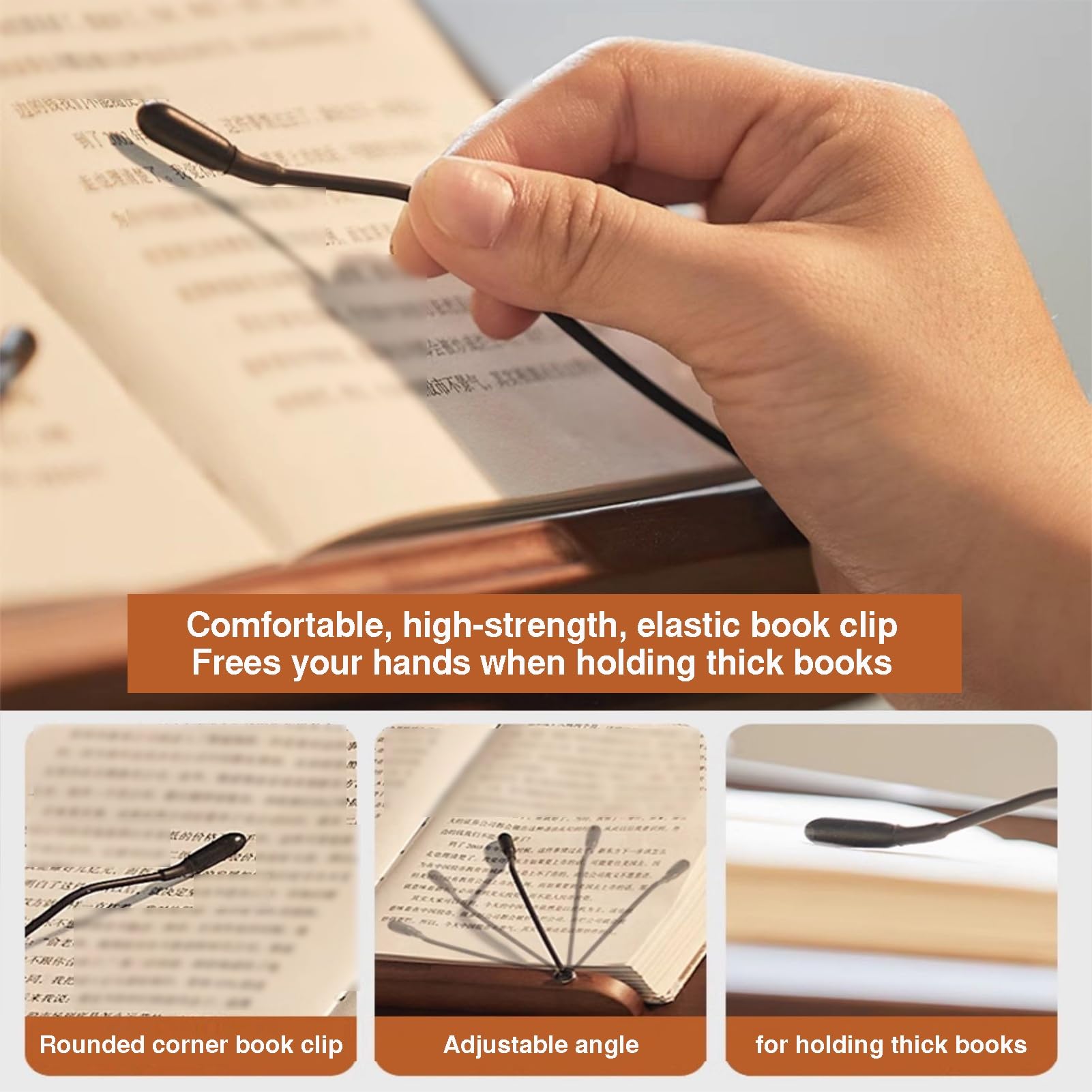 Genérico Soporte de pie Ajustable para Libros y portátiles, Atril para partituras con Clips elásticos para páginas, diseño ergonómico para una Lectura cómoda, soporta hasta 20 kg, Altura de 53,5 a 89