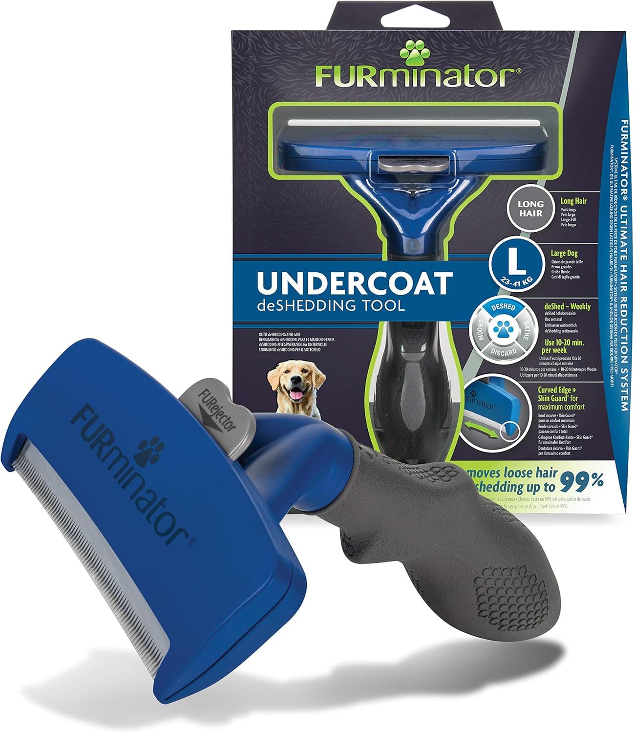 FURminator Outil Undercoat deShedding Chien L Poils longs