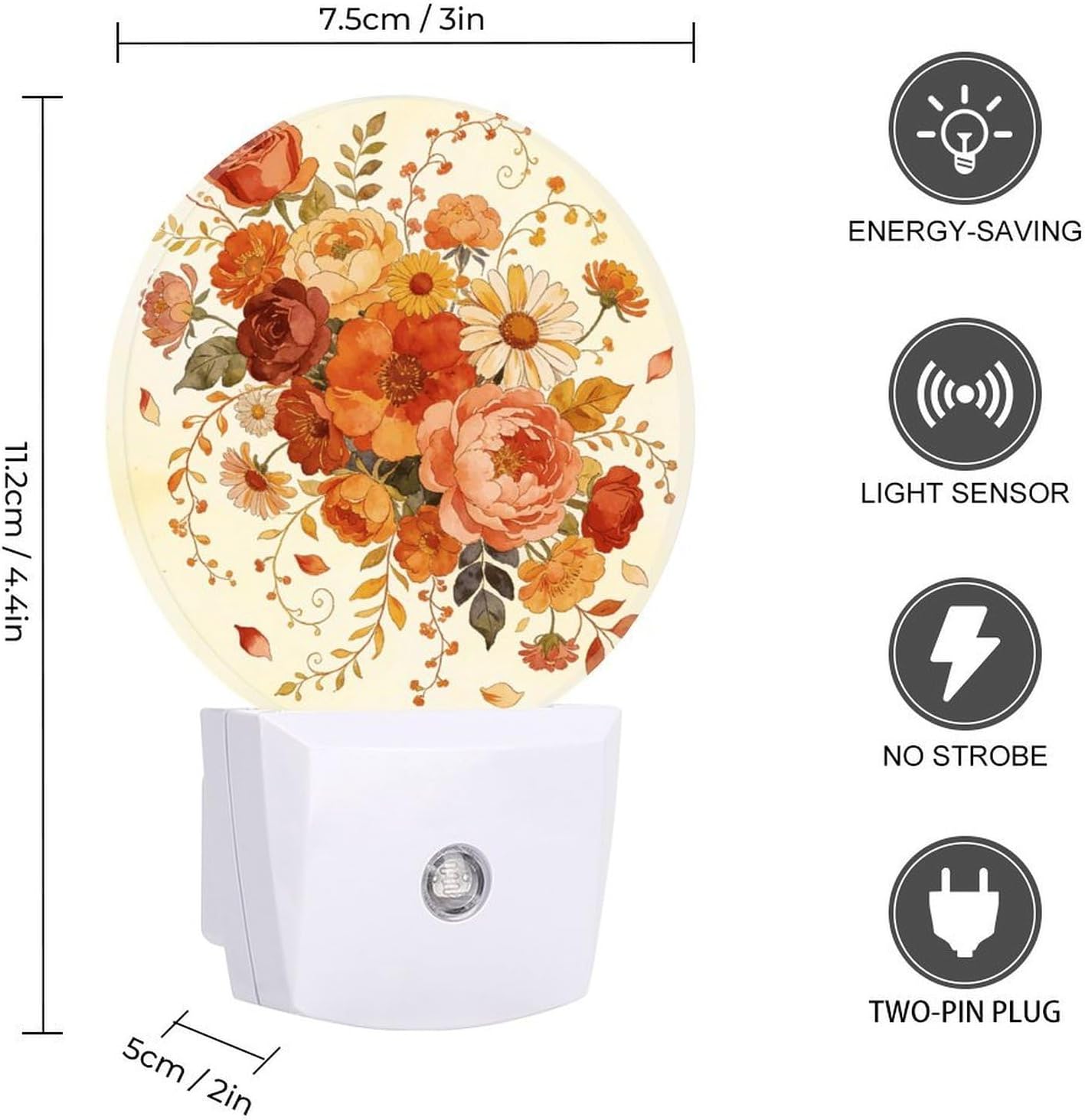Boho Flower Decoration Night Lights Plug Into Wall image 2
