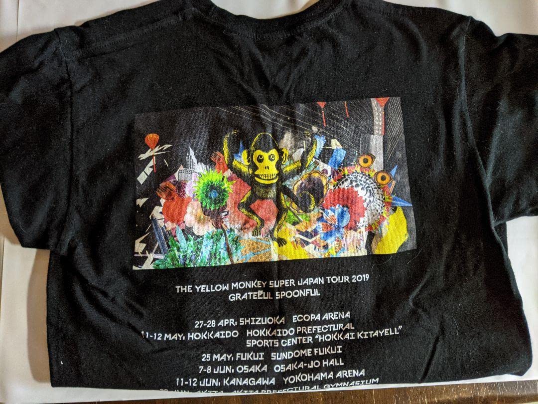 稀少 THE YELLOW MONKEY crew Tシャツ M 熊本限定 稀少 THE YELLOW MONKEY crew Tシャツ M 熊本限定