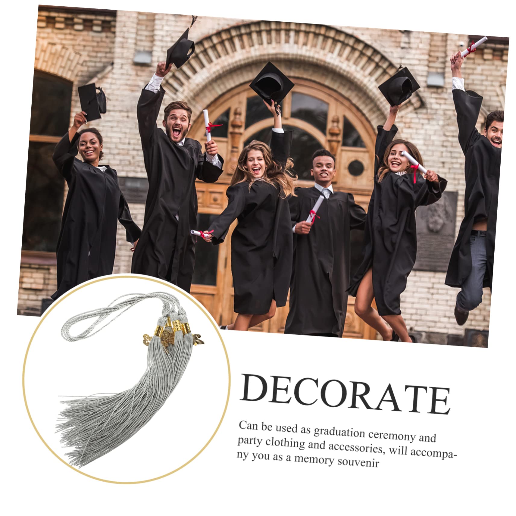 SHINEOFI 18pezzi Charm Tassel Per Laurea Decorazione Cappello Con Nappina Da Accessori Per Festeggiamenti Di Laurea e Foto Memorabili