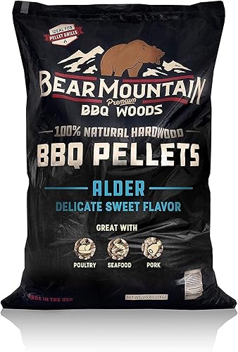 Bear Mountain BBQ - Pellets para ahumar al aire libre, para carnes asadas, Bear Mountain - Pellets de madera de nogal