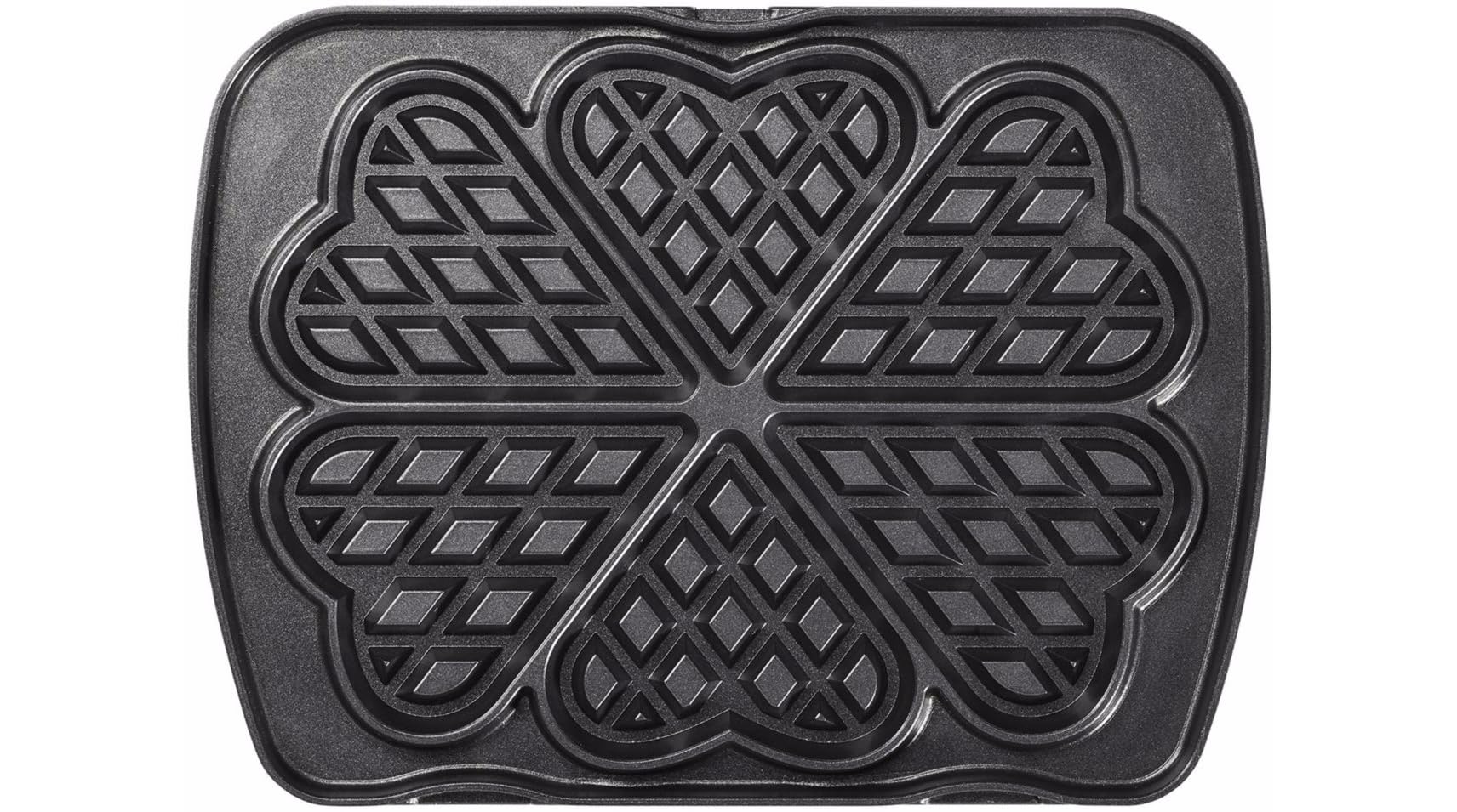JEU PLAQ. GAUFRES COEUR AA PREMIUM, Noir