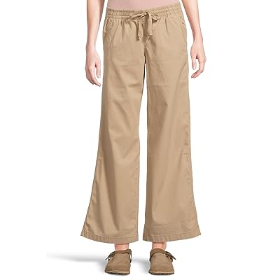 L.L.Bean Lakewashed Pull On Chambray Wide Leg Pants Women