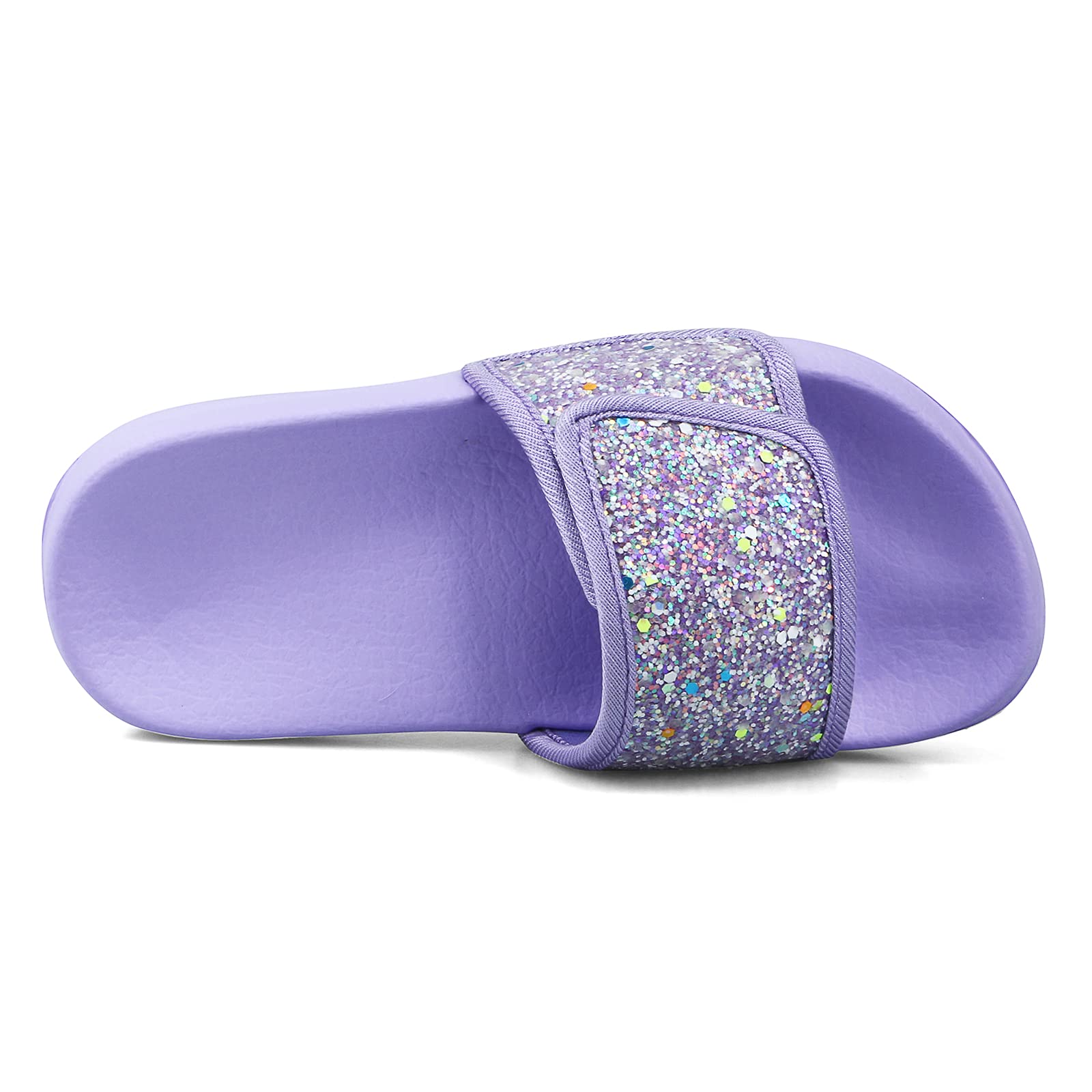 Mädchen Glitter Slider Mode Sommer Hausschuhe rutschfeste Sandalen Leichte Strand Pool Schuhe für Indoor Outdoor