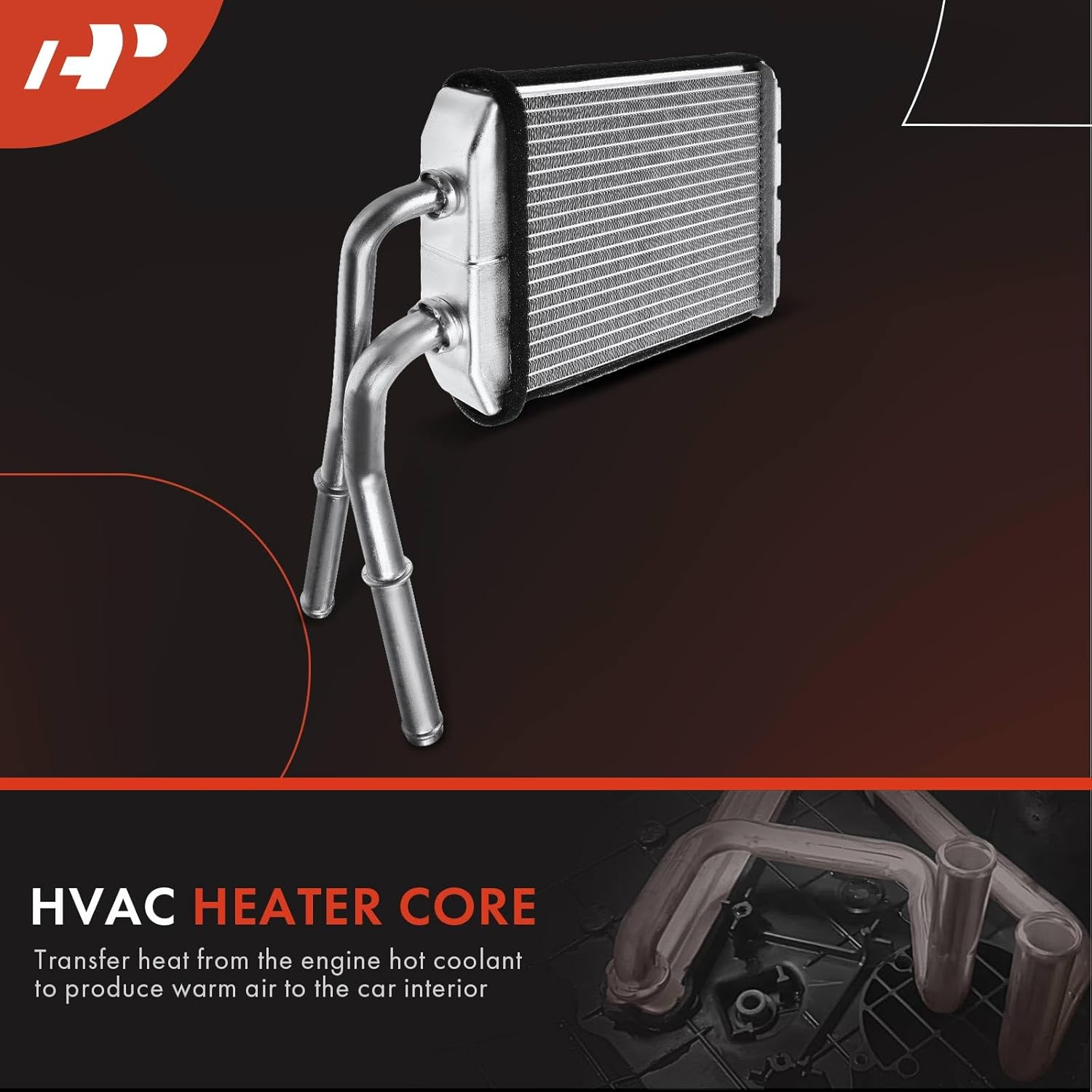 A-Premium Front HVAC Heater Core Compatible with Chevy Impala, Monte Carlo, Venture & Buick Century, Regal & Oldsmobile Intrigue, Silhouette & Pontiac Grand Prix, Montana, Trans Sport