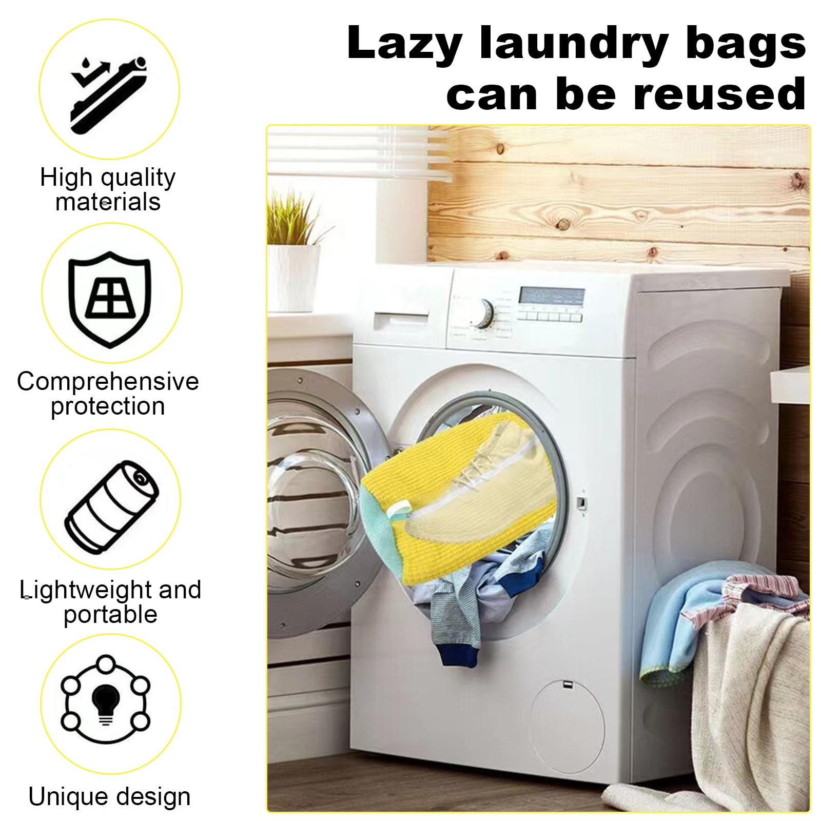 Elfinfi 2 Pezzi Sacchetti per Lavare Scarpe in Lavatrice, Riutilizzabile Sacchetto per Lavare Scarpe in Lavatrice con Pulizia Lanugine a 360°, Sacchetto Lavatrice Scarpe per Lavatrice, Asciugatrice