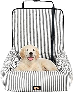 Dog Car Seat for Small Medium Dogs, Pet Safety Booster Seat, Dog Seat Travel Bed with Safety Leash, Sofa Pet Bed,Disassemb...