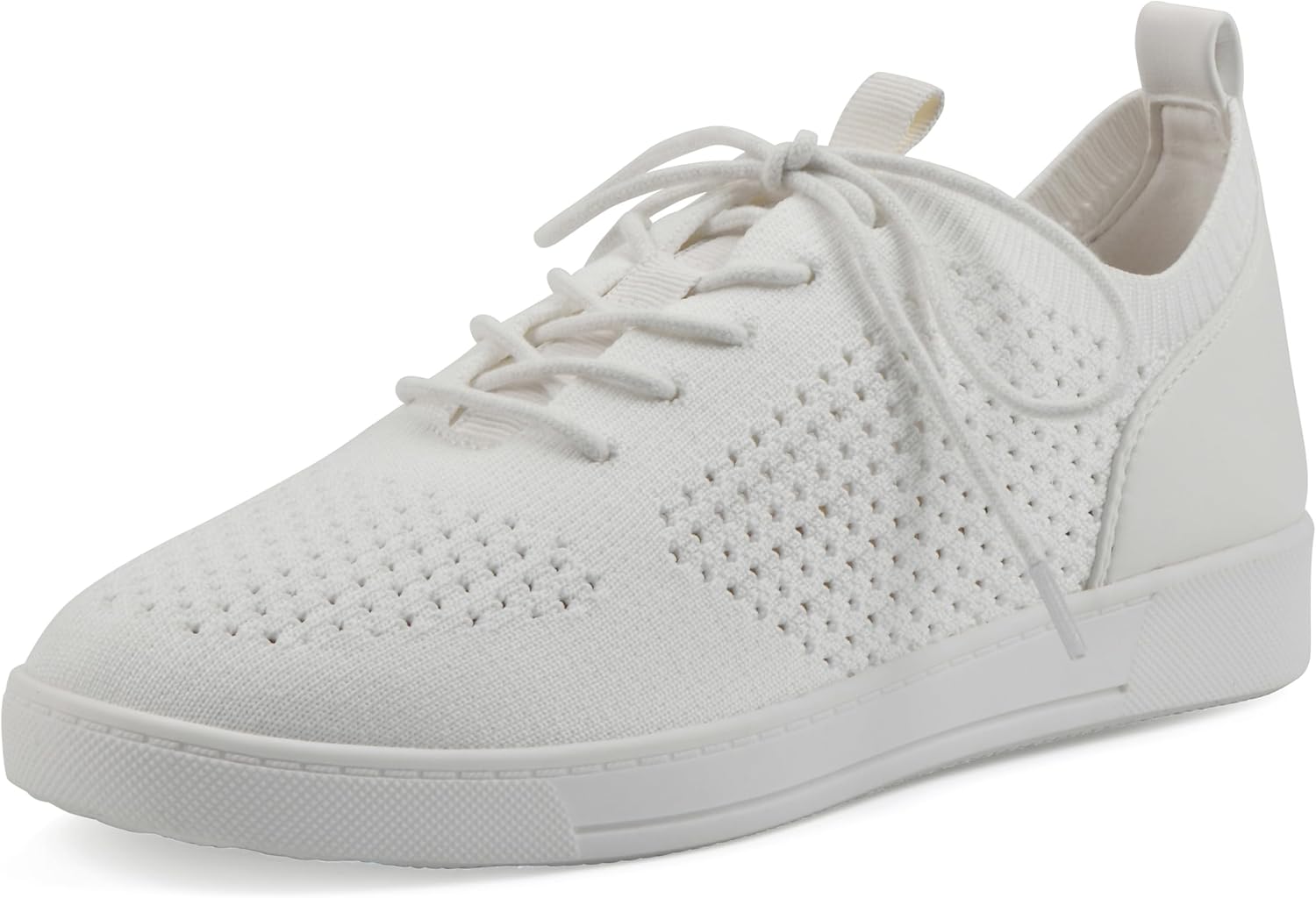 WHITE MOUNTAIN Women’s Upscale Woven Knit Lace-Up Sneaker