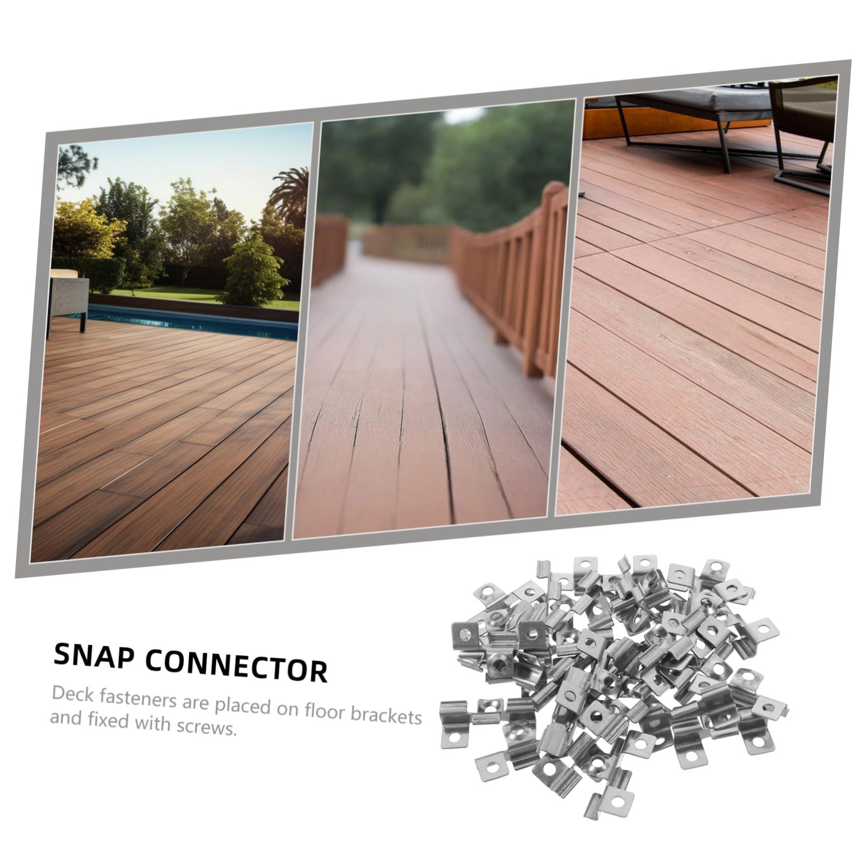 Edelstahl Deckabstandshalter aus Verdeckte Clips für Terrassendielen