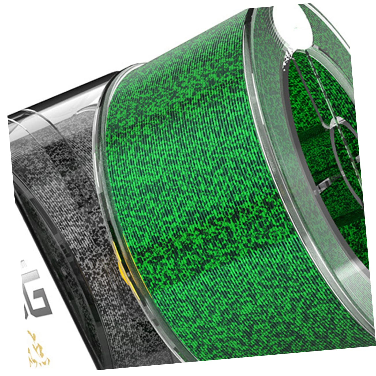 BESPORTBLE 3pièces Fil De Nylon Monofilament Ligne Camouflage Invisible Super-résistante Vert pour Eau Douce