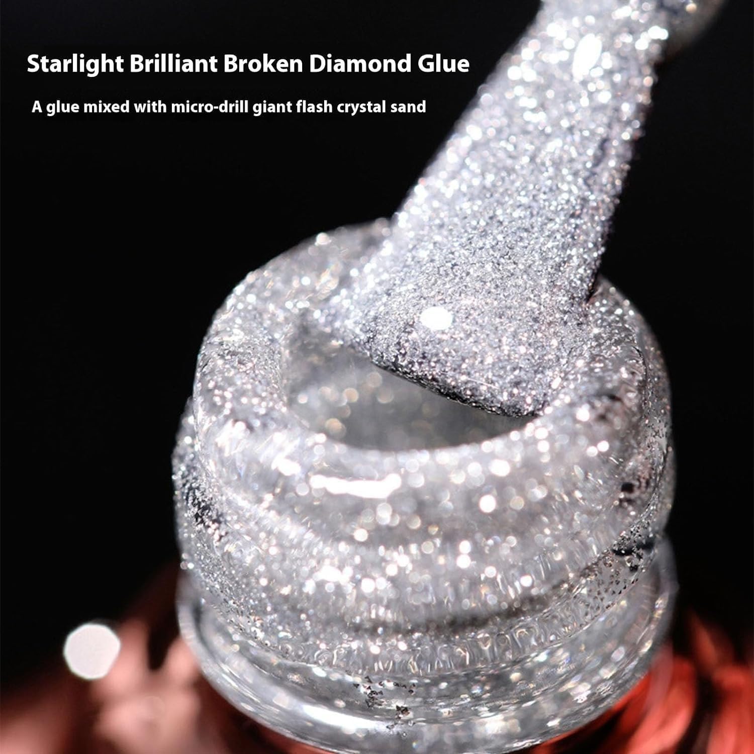 High Density Glitter Nail Gel Polish 12 Colors, 2024 New High Density Glitter Nail Polish, Reflective Gel Nail Polish, Holographic Glitter Nail Polish Manicure (12 Colors, 5cm)