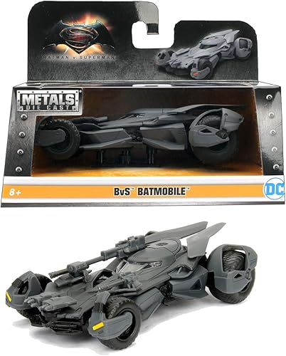Miniatura 9 de Jada - Batmobile Car Metal Justice League 132 Colección, Gris (253212005)
