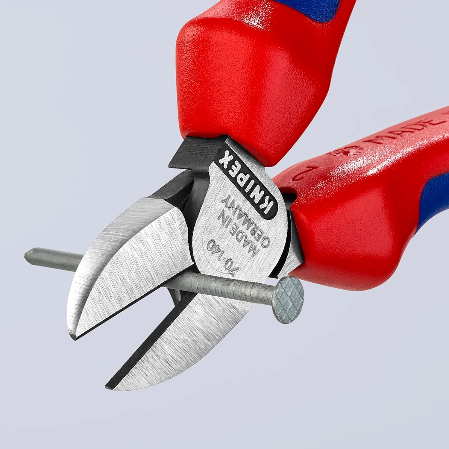 Knipex Pince coupante de côté sur carte LS avec poignées, 70 02 140 SB | Confort 140 mm