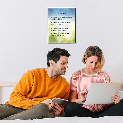 Miniatura 2 de AMERICAN LUXURY GIFTS Just Remember - Inspirational Wall Art Print 8x10 Unframed, Motivational Spiritual Decor for Living Room, Office, Classroom,