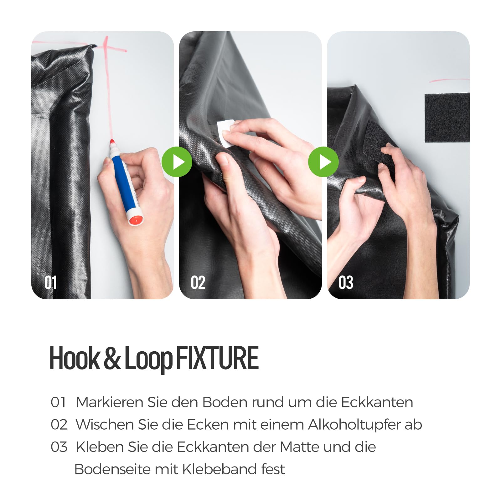 WELKIN Eindämmungsmatte, 8'6" x 20' rutschfeste Garagenbodenmatte - Hochbelastbarer, wasserdichter Schutz vor Schnee, Regen und Schlamm für Autos
