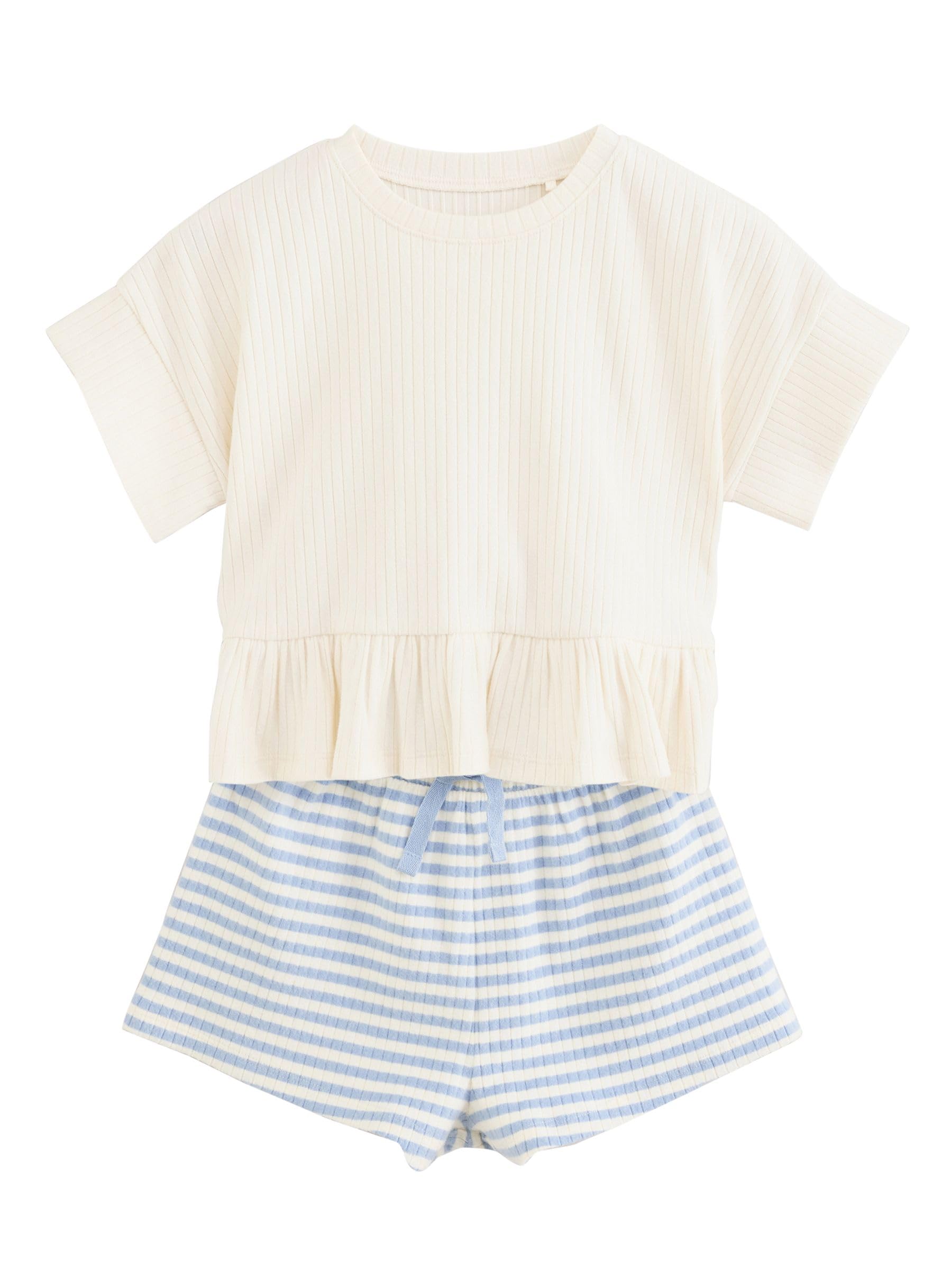 NEXT Fille Ensemble t-shirt et short, lot de 2
