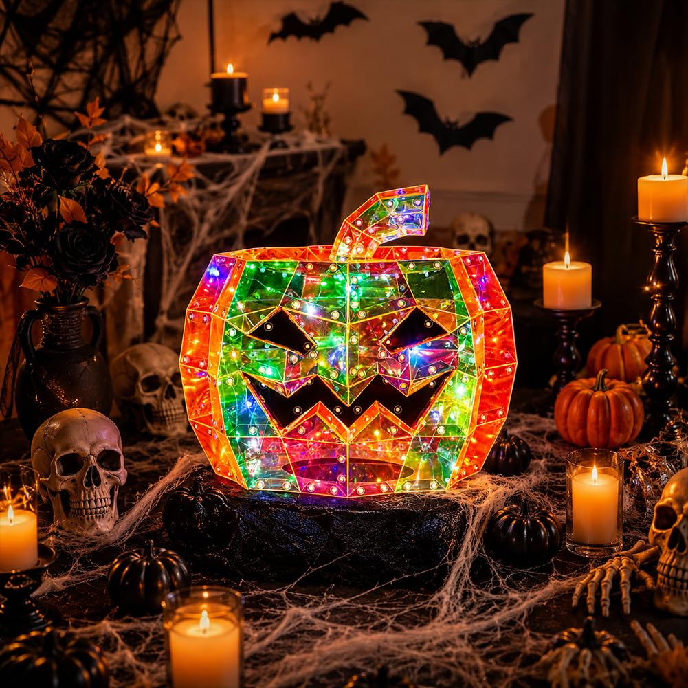 Halloween Iridescent LED Ghost Lights,Indoor Decor Gifts for Adults