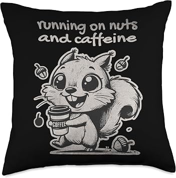Bold Vintage Squirrel Meme Apparel for Everyday Style Throw Pillow