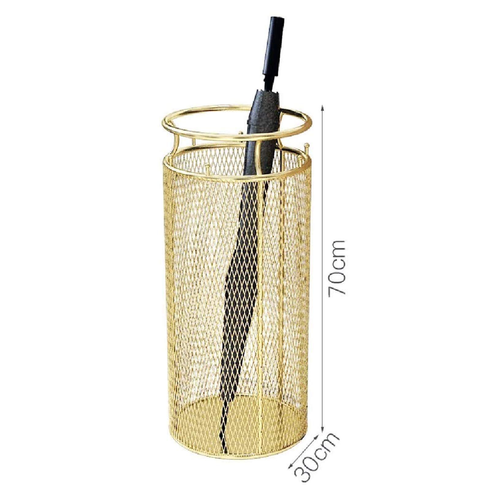 Metalowy okrągły stojak na parasol z tacą kolekcjonerską - do biura kawiarni - 70 cm wysokości x 30 cm średnicy