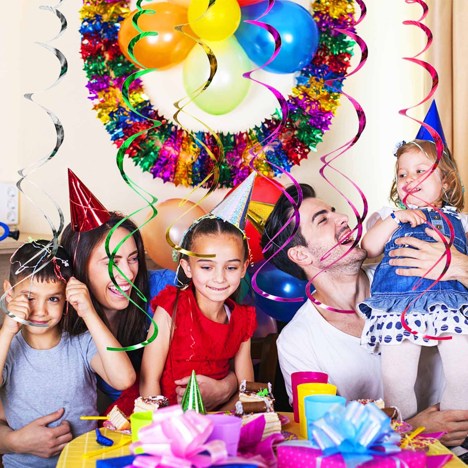 20 Stück Bienen-Partydekoration – Luftschlangen, Spiralen, Gold & Silber Für Geburtstag & Hochzeit