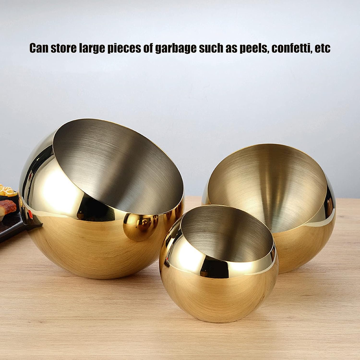 Stainless Steel Bowl, Stainless Steel Mixing Bowls with Base Seasoning Bowl Hot Pot Restaurant Seasoning Bowl Spicy Hot Sauce Pot(L)