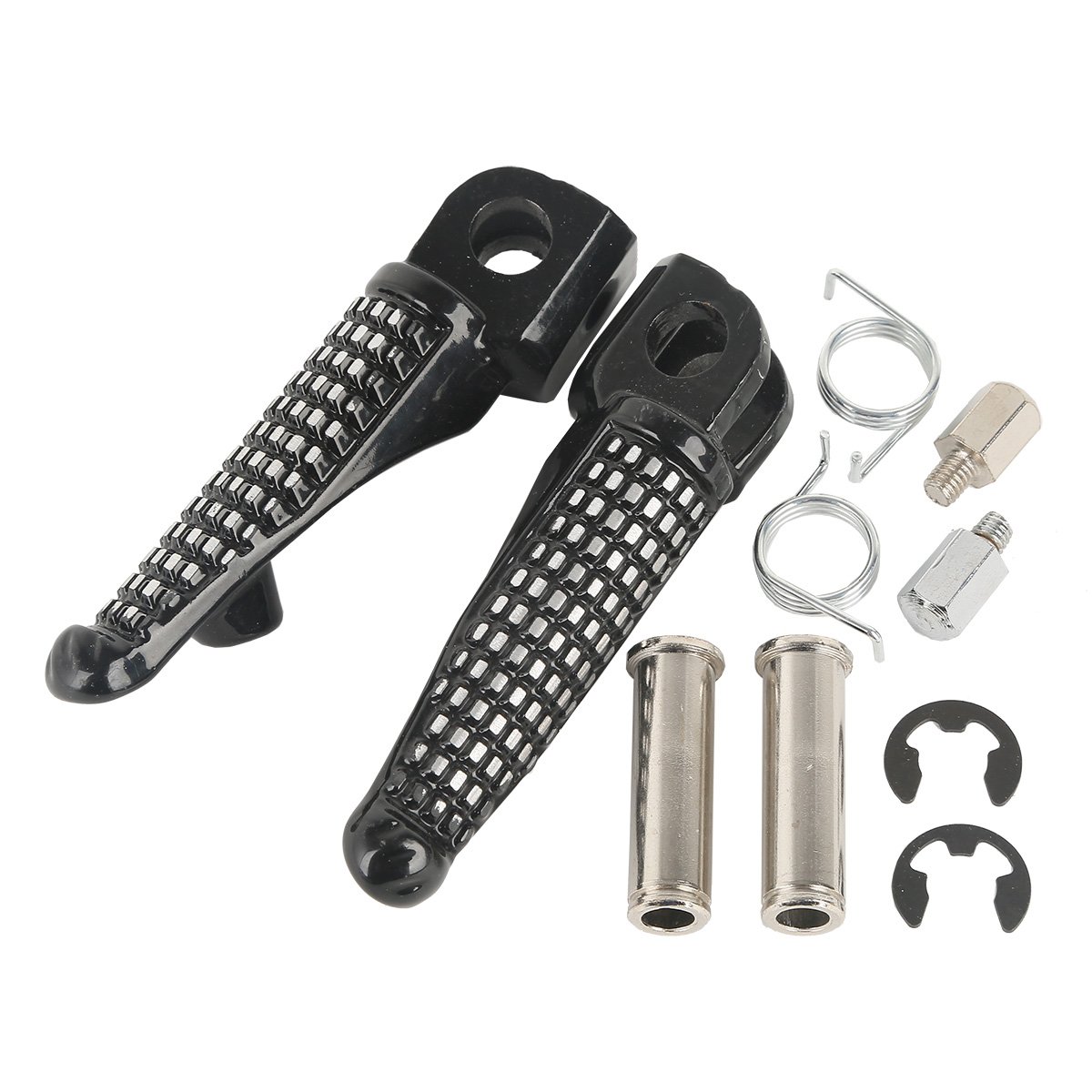 Pedane Moto Poggiapiedi per Pedali del Sedile del Conducente Pedali per Kawasaki ZX-6R ZX636 2003-2023 ZX-9R 1998-2003 ZX-10R 2004-2013 Z1000 2007-2016 Z800 2016 Z H2 2020-2023
