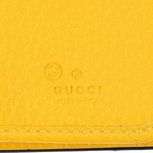 OLD GUCCI オールドグッチ イエローレザー波状デザイン長財布 本革 黄色 OLD GUCCI オールドグッチ イエローレザー波状デザイン長財布 本