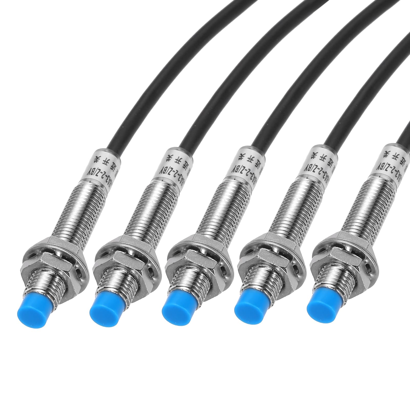 QUARKZMAN M8 Annäherungssensor Induktiver Näherungsschalter NO Normalerweise Offen PNP 2mm Erfassungsabstand DC 6-36V LJ8A3-2-Z/BY 3.3ft 5Stk